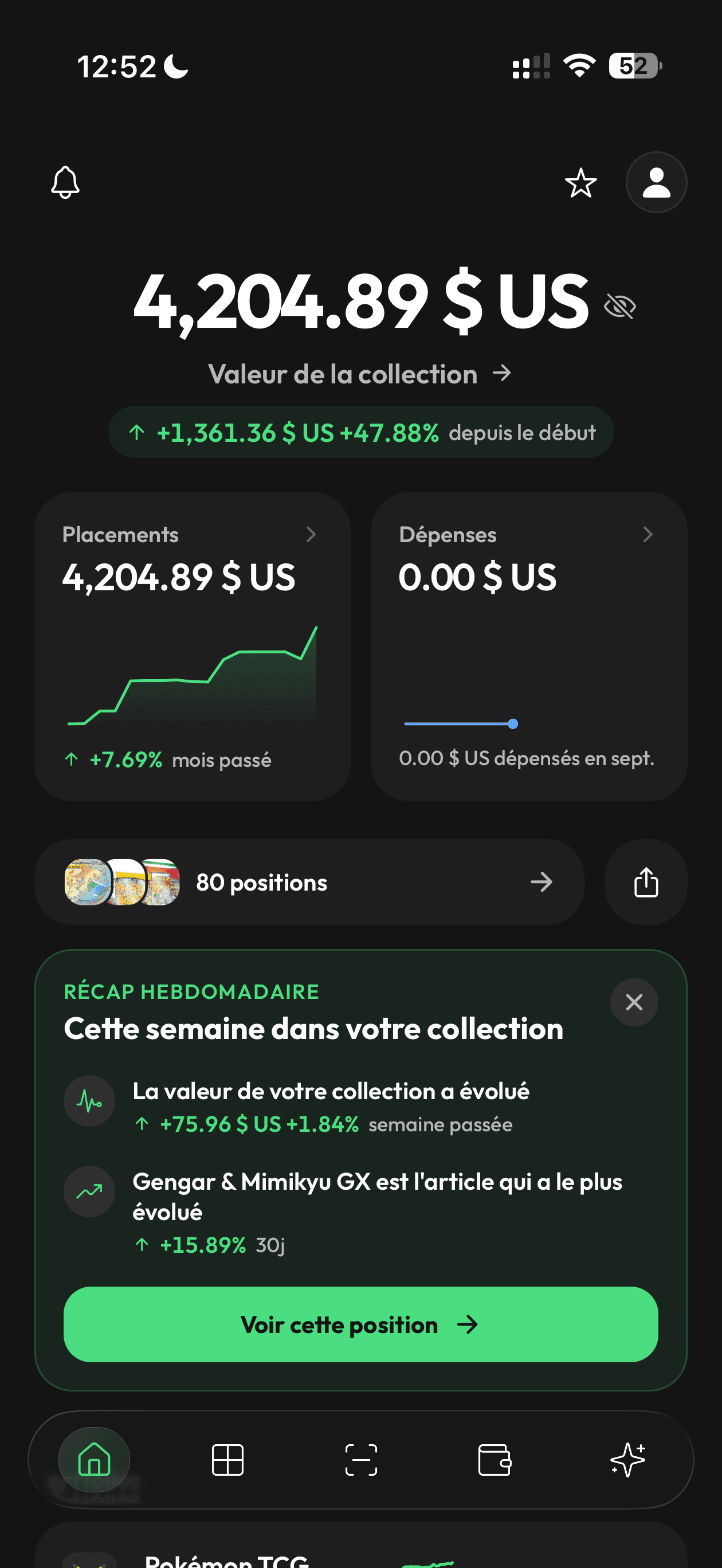 Toute votre collection, un seul chiffre