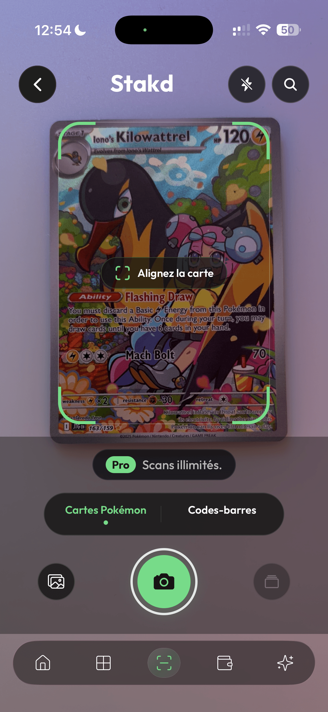 Scannez une carte, ajoutez-la en secondes