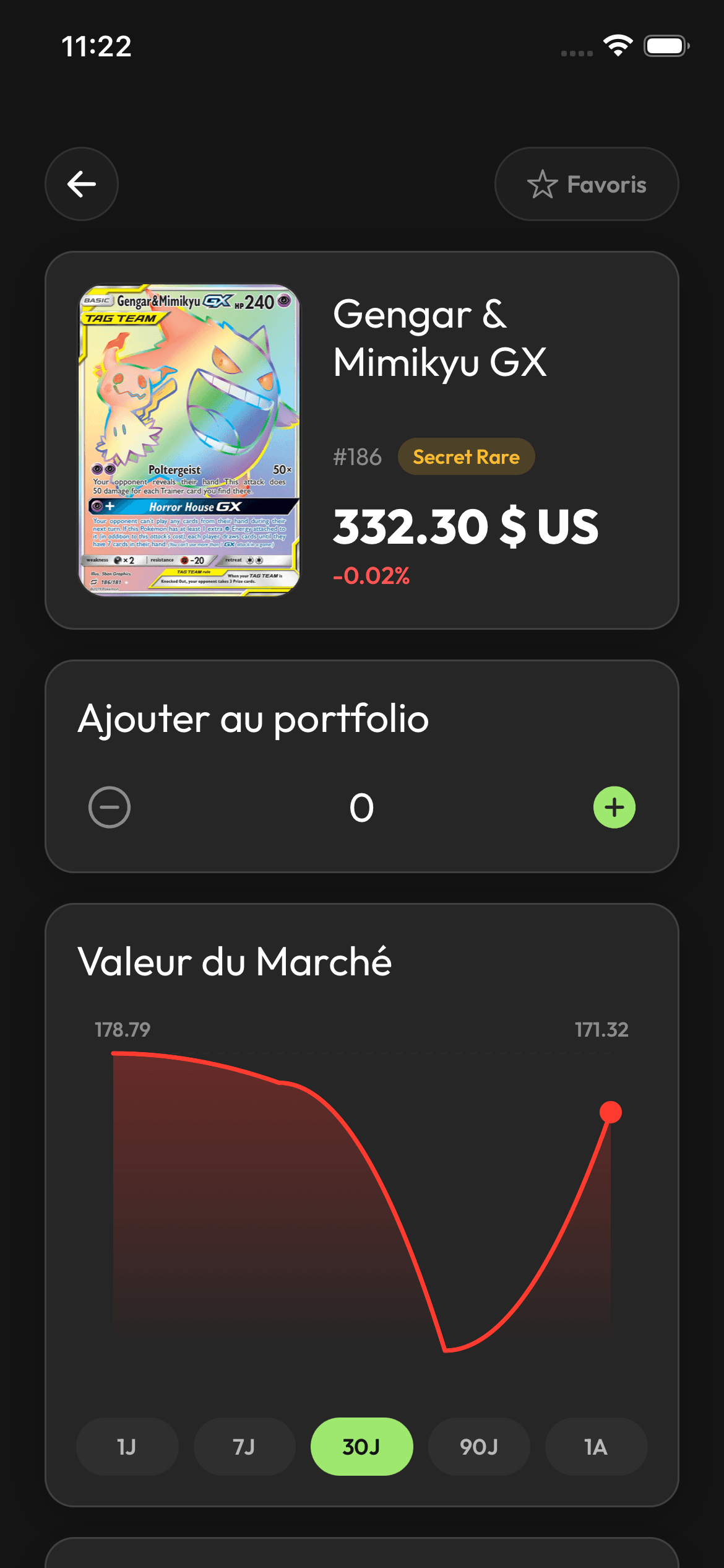 Aperçu principal de l'application Stakd