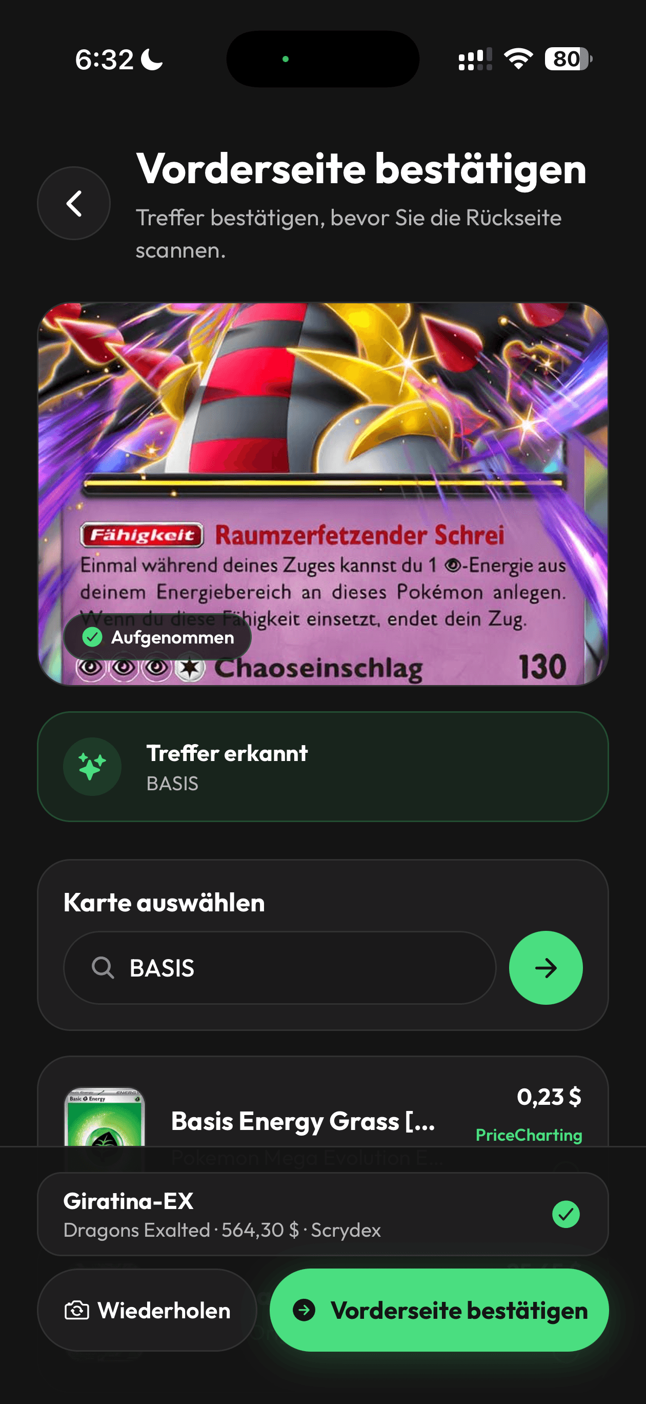 Karten mit KI bewerten